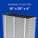 AprilAire 16 in. W X 25 in. H X 4 in. Synthetic Fiber 13 MERV Pleated Air Cleaner Cabinet Air Filter