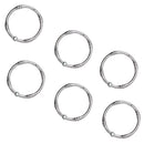Zenna Home Chrome Silver Metal Shower Curtain Rings 12 pk