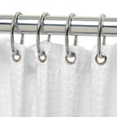 Zenna Home Chrome Silver Metal Shower Curtain Rings 12 pk