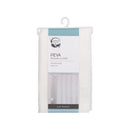 Zenna Home 72 in. H X 70 in. W White Just Leaves Shower Curtain PEVA, Pack of 3