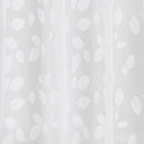 Zenna Home 72 in. H X 70 in. W White Just Leaves Shower Curtain PEVA, Pack of 3