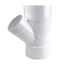 NDS Schedule 35 6 in. Hub each X 6 in. D Hub PVC Reducing Wye 1 pk