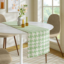 Houndstooth Table Runner - Green