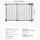 Adjustable Baby Gate - Black