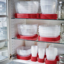 Easy Find Lids 320oz (2.5 gal) Plastic Rectangle Food Storage Container Clear