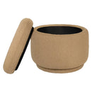 Enoki Storage Ottoman - Sand Boucle