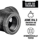 STZ Industries 1/8 in. FIP each X 1/8 in. D FIP Black Malleable Iron 45 Degree Elbow