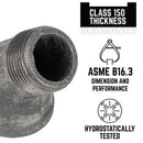 STZ Industries 1 in. MIP X 1 in. D FIP Black Malleable Iron 2.5 in. L 45 degree Street Elbow
