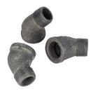 STZ Industries 1 in. MIP X 1 in. D FIP Black Malleable Iron 2.5 in. L 45 degree Street Elbow