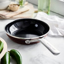 GreenPan Merten & Storck Steel Core Enameled 8-Inch Frypan - Chocolate Truffle