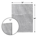 NaturalAire 15 in. W X 24 in. H X 1/4 in. Aluminum 4 MERV Air Conditioner Filter 1 pk, Pack of 24