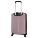 3pc Hardside Checked Spinner Luggage Set - Rose Gold