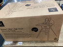 Clikk High Chair All-in-One with Tray & Harness - Black Warm Brown