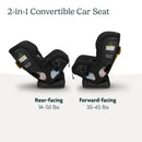 Rove Convertible Car Seat - 2-in-1 Rear & Forward Facing - Jake Black Mélange