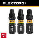 DEWALT FlexTorq DWAF1SQ3IR3 Impact Screwdriver Bit,