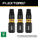 DEWALT FlexTorq DWAF1TX25IR3 Screwdriver Bit, T25 Drive, Torx Drive, 1/4 in Shank, Hex Shank, 1 in L, Steel