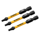 DEWALT FlexTorq DWAF2TX15IR3 Impact Screwdriver Bit, T15 Drive, Torx Drive, 1/4 in Shank, Hex Shank, 2-1/4 in L, Steel