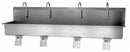 Sani-Lav Stainless Steel Wash Station, With Faucet, Wall Mounting Type, Stainless - 58WSL