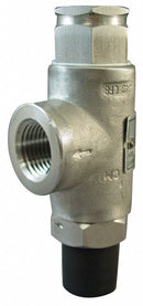 Kunkle Stainless Steel Safety Relief Valve, FNPT Inlet Type, MNPT Outlet Type - 0140-C01-ME0300
