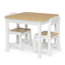 Kids' Wood Table and Chair Set - Bianca White