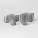 12-Pack Mixed Bower Tumbler Set - Gray by Threshold™