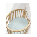 Sleepi Mini Fitted Sheet - Dots Sage