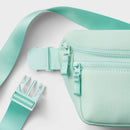 Faux Neoprene Fanny Pack - Mint