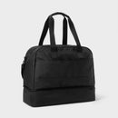 Weekender Bag with Drop-Bottom - Black