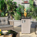 41 000 BTU Propane Patio Heater With Metal Hood-Gray