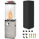41 000 BTU Propane Patio Heater With Metal Hood-Gray