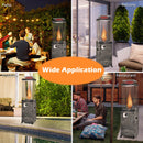 41 000 BTU Propane Patio Heater With Metal Hood-Dark Gray