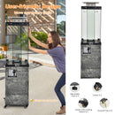 41 000 BTU Propane Patio Heater With Metal Hood-Dark Gray
