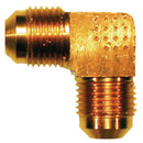 JMF Company 1/2 in. Flare X 1/2 in. D Flare Brass Elbow, Pack of 2