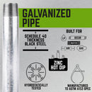 STZ Industries 1/2 in. MIP each X 1/2 in. D MIP Galvanized Steel 3 in. L Nipple, Pack of 5