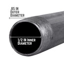 STZ Industries 1/2 in. MIP each X 1/2 in. D MIP Black Steel 3-1/2 in. L Nipple, Pack of 5