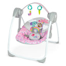 Portable Compact Baby Swing - Pink