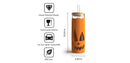 17 fl oz Glass Tumbler with Lid and Straw - Orange