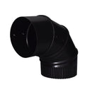 Imperial 3 in. D X 3 in. D Adjustable 90 deg Galvanized Steel Stove Pipe Elbow, Pack of 4
