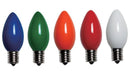 Santas Forest 25780 LED Filament Retro Replacement Bulb, Opaque, C7, Multi Color