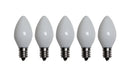 Santas Forest 25781 LED Filament Retro Replacement Bulb, Opaque, C7, White