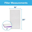 Filtrete 16 in. W X 25 in. H X 1 in. 1500 MPR Pleated Allergen Air Filter 1 pk, Pack of 4