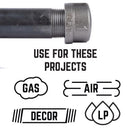 STZ Industries 1/4 in. FIP each Black Malleable Iron Cap
