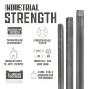 STZ Industries 3/8 in. MIP each X 3/8 in. D MIP Black Steel 4-1/2 in. L Nipple, Pack of 5