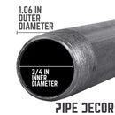 STZ Industries 3/4 in. MIP each X 3/4 in. D MIP Black Steel 7 in. L Nipple