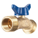 Homewerks 3/4 in. MIP X 3/4 in. MHT Brass No-Kink Hose Bibb