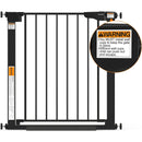 2 Pack 29.7-46" Baby Gate for Stairs - Black