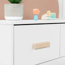 Scoot 3-Drawer Changer Dresser - White/Washed Natural