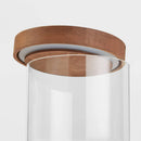 Glass Storage Canister with Wood Lid - Extra Small