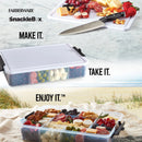 11"x16" Snacklebox with Locking Plastic Cutting Board Lid