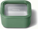 Small Ceramic Coated Glass Food Storage Container - Sage